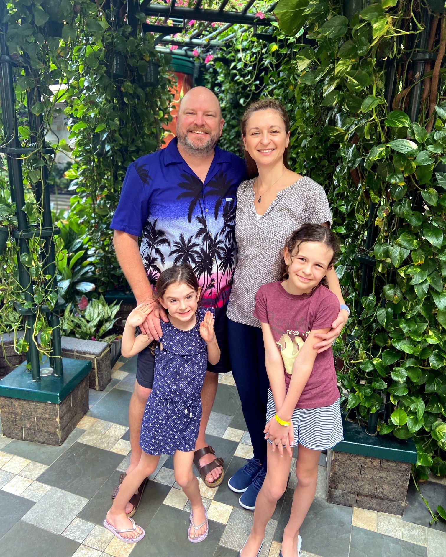 Caleb Carisse with his family